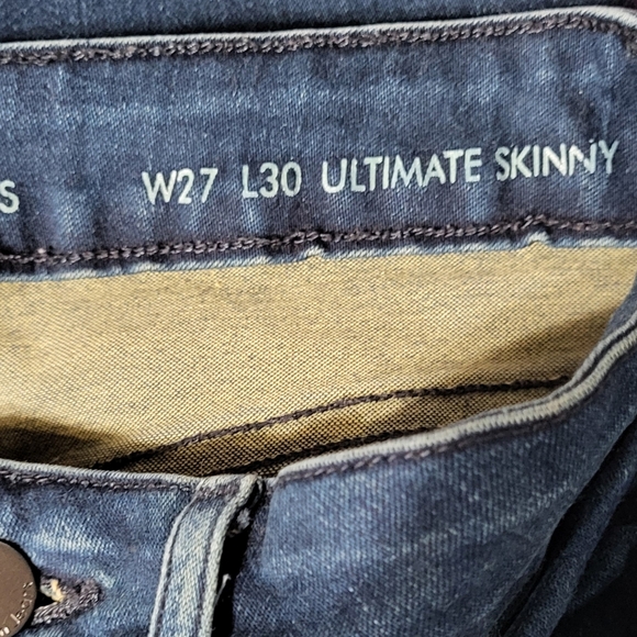 Calvin Klein Jeans Men's Dark Wash Ultimate Skinny Jeans Size 27X30 EUC - Picture 5 of 11